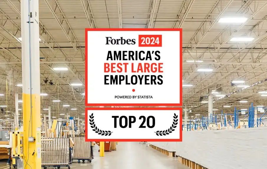 Image of a Marvin facility with Forbes 2024 America's Best Large Employers award